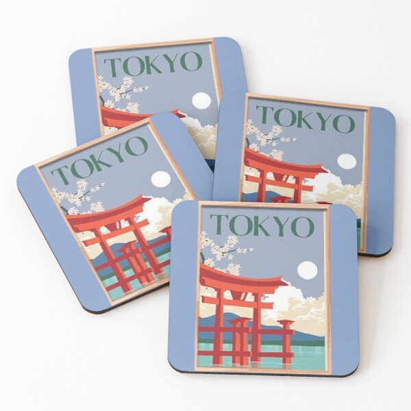 Item preview, Vintage Print of Tokyo, Japan.  Gifts, Apparel, Home Decor For Travel Fans. designed and sold by lduke47.