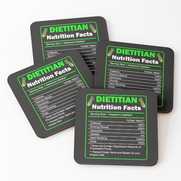 Item preview, Funny Dietitian Nutrition Facts Art For Dieticians designed and sold by MrEddie10.