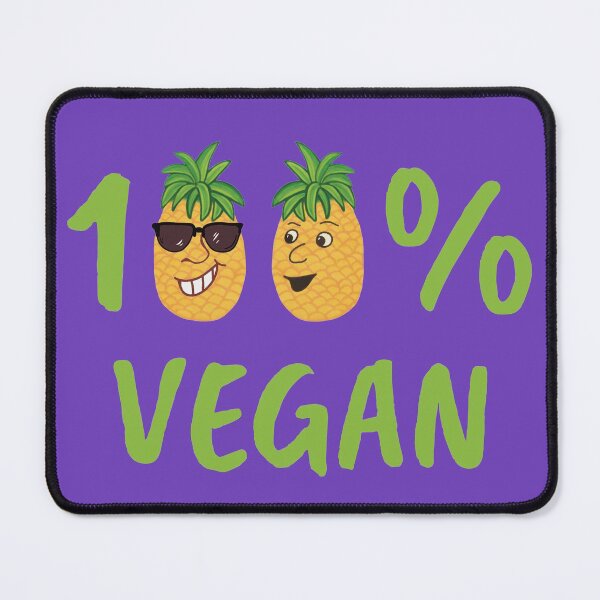 Item preview, 100% vegan - pineapples with cartoon faces designed and sold by Crystal Raymond.