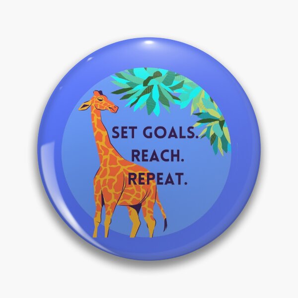 Item preview, Reach for your goals (Giraffe) designed and sold by baldbird.
