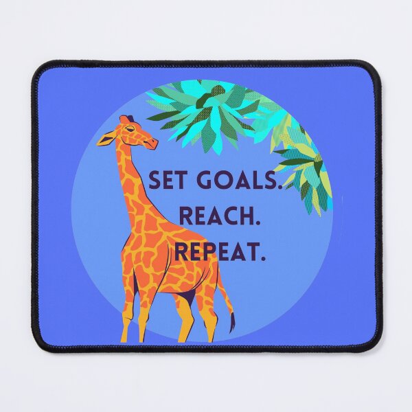 Item preview, Reach for your goals (Giraffe) designed and sold by baldbird.
