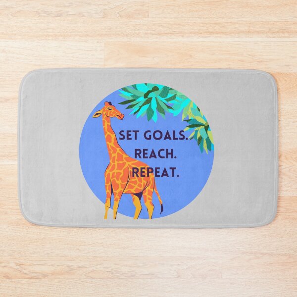 Item preview, Reach for your goals (Giraffe) designed and sold by baldbird.