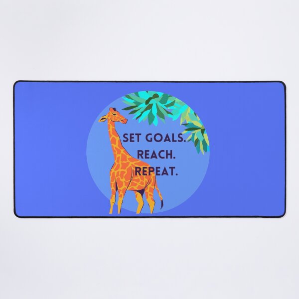 Item preview, Reach for your goals (Giraffe) designed and sold by baldbird.