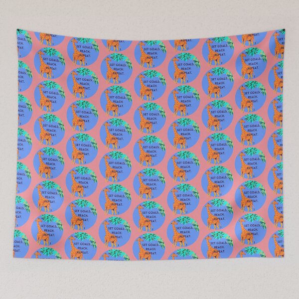 Item preview, Reach for your goals (Giraffe) designed and sold by baldbird.