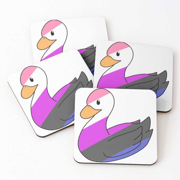 Item preview, Light Genderfluid Duck designed and sold by ceolsonart.