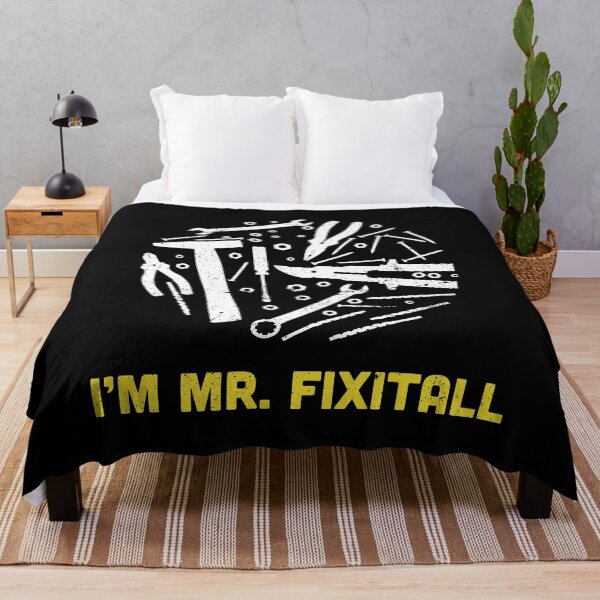Item preview, Mr Fit It All Fixologist Handyman Repairman print designed and sold by jakehughes2015.