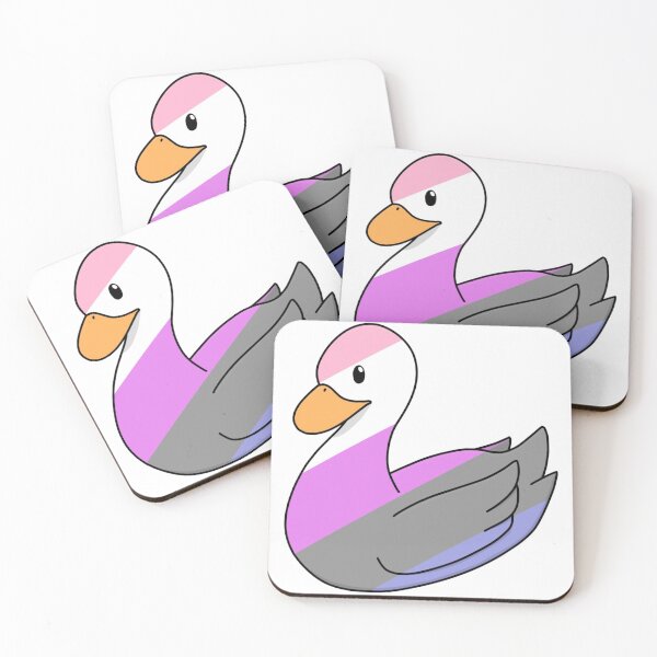 Item preview, Pastel Genderfluid Duck designed and sold by ceolsonart.