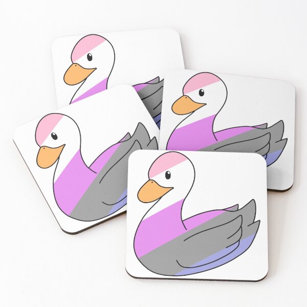Item preview, Pastel Genderfluid Duck designed and sold by ceolsonart.