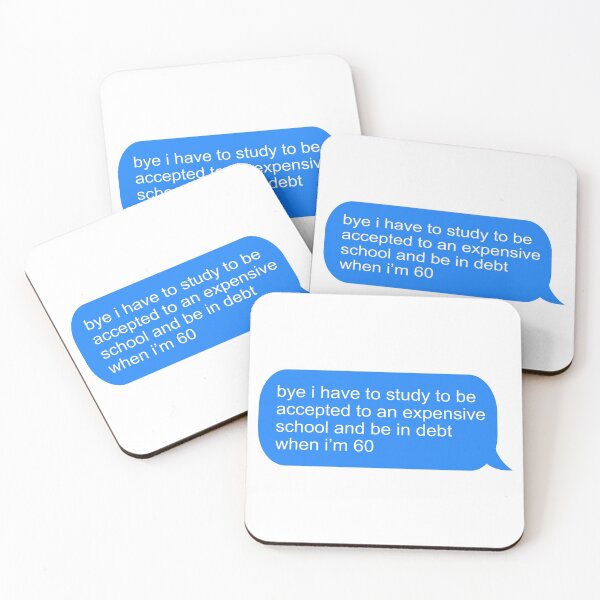 Item preview, Bye I Have to Study Text Message designed and sold by ind3finite.