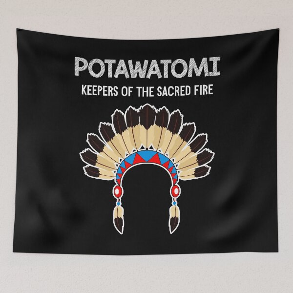 Item preview, Native American Potawatomi Keepers Of The Sacred Fire design designed and sold by jakehughes2015.