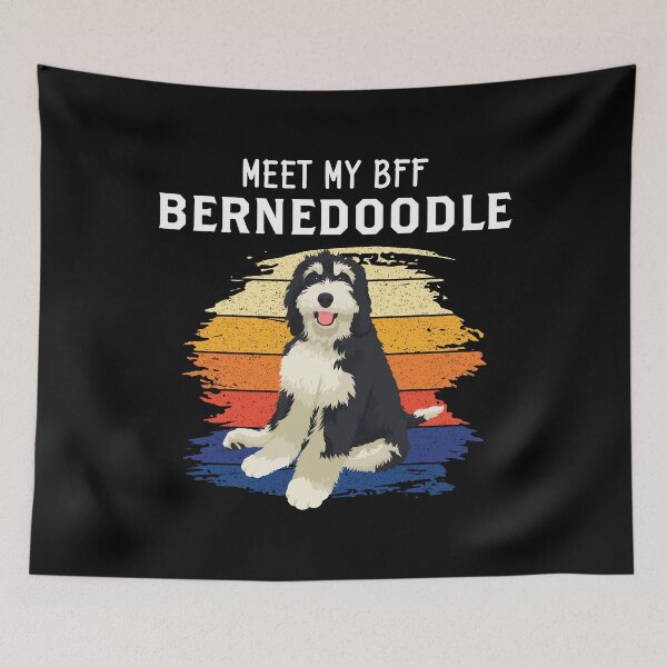 Item preview, Funny Meet My Bff Bernedoodle Dog Owner print designed and sold by jakehughes2015.