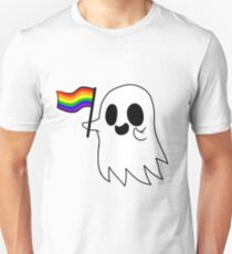 Gay Pride Ghost Unisex T-Shirt