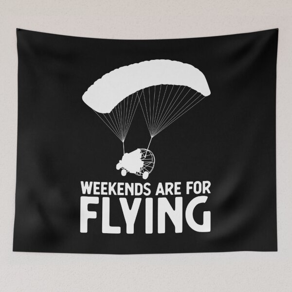 Item preview, Weekends PPC Flying Powered Parachute print designed and sold by jakehughes2015.