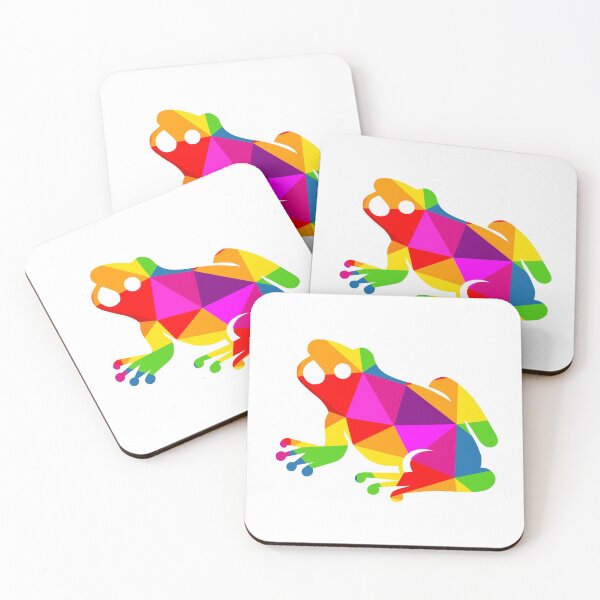 Item preview, Rainbow Polygonal Pattern Frog designed and sold by maeflowerr2.