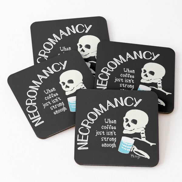 Item preview, Necromancy: When coffee just isn't strong enough for dark backgrounds designed and sold by Deromilly.