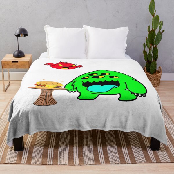 Item preview, Hungry Monster Wanting to Eat Friend's Burger designed and sold by ExplorerXD.