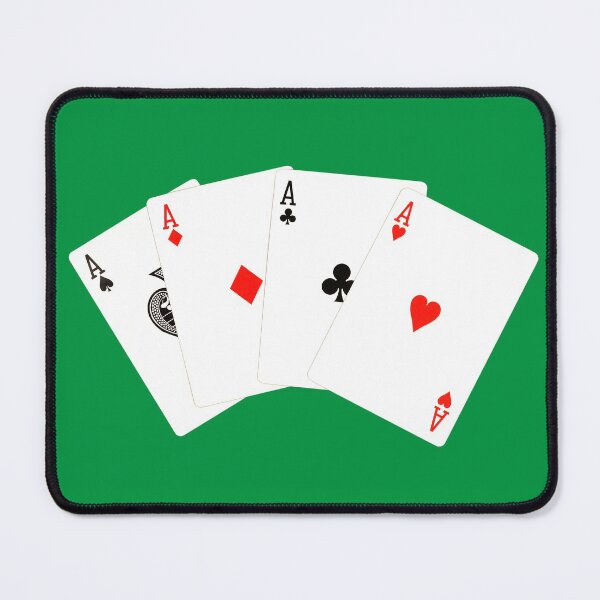 Item preview, Four ase isolated on a green. designed and sold by IaroslavB.