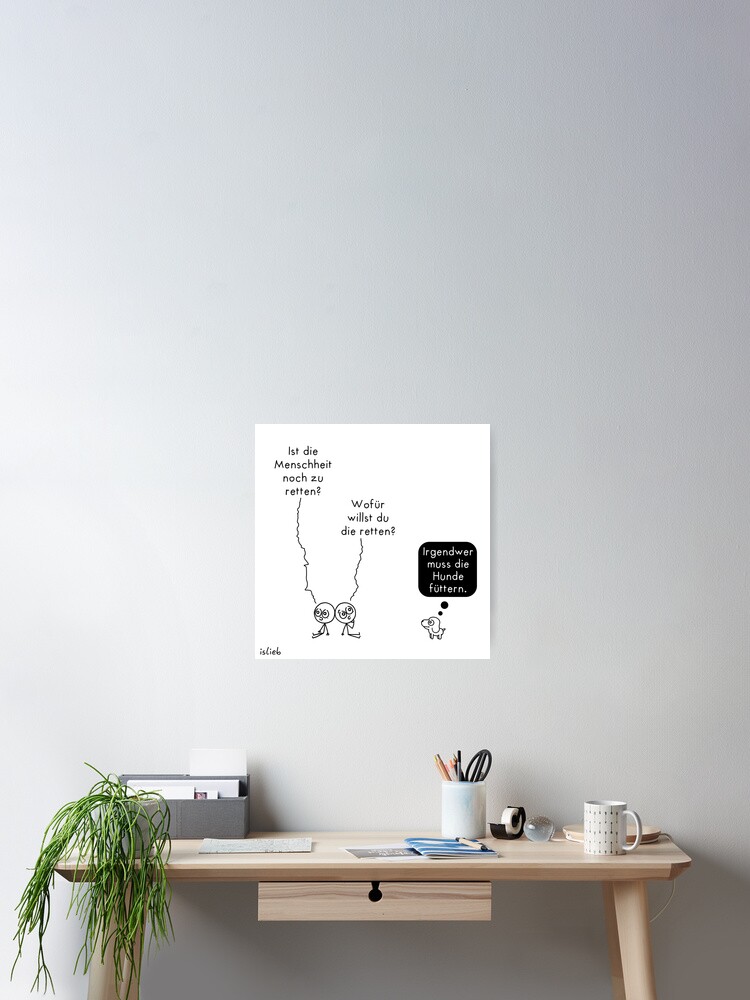 Thumbnail 2 von 3, Poster, Menschheit retten designt und verkauft von islieb.