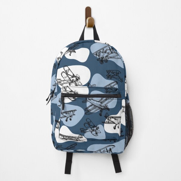 Item preview, Biplanes & Clouds - Blue designed and sold by PlaneNsimple.