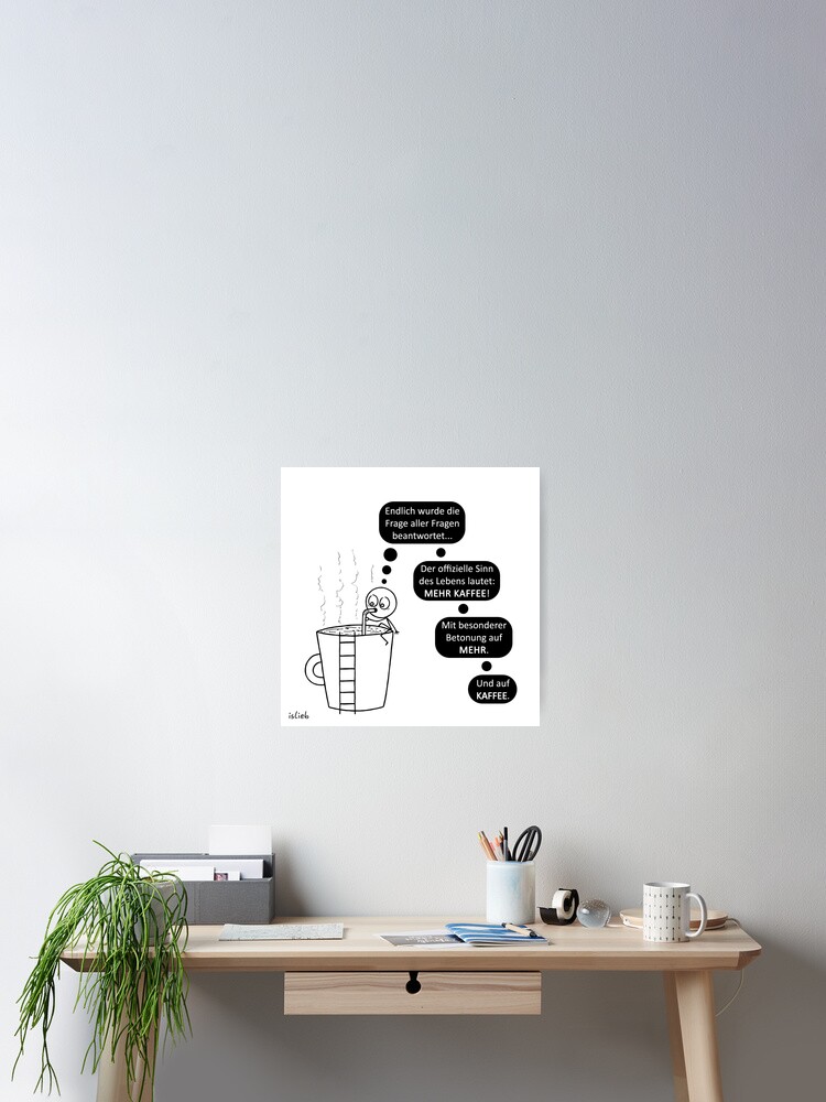 Thumbnail 2 von 3, Poster, Die Kaffee-Frage designt und verkauft von islieb.