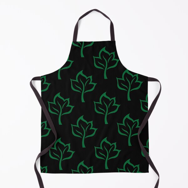 Item preview, Seamless green maple tree leaves pattern on black background designed and sold by darshants.