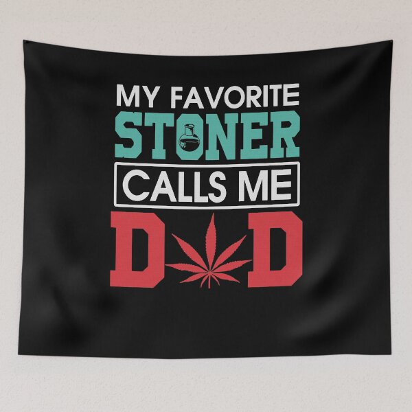 Item preview, My Favorite Stoner Calls Me Dad Weed Love  designed and sold by QTRNGS.