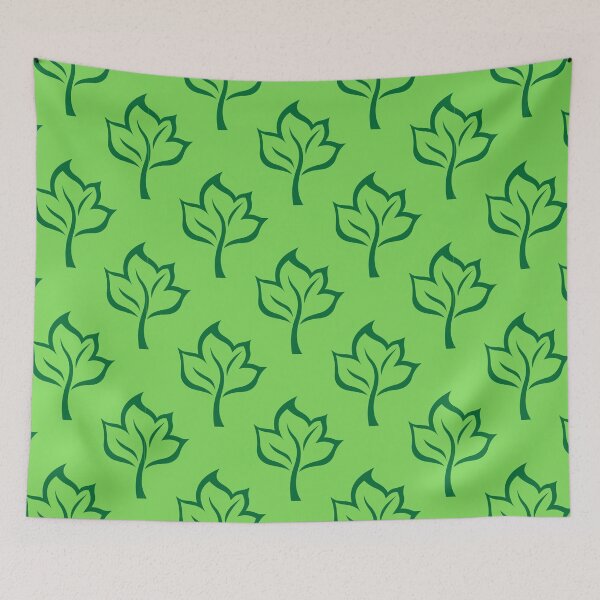 Item preview, Seamless green maple tree leaves pattern  designed and sold by darshants.
