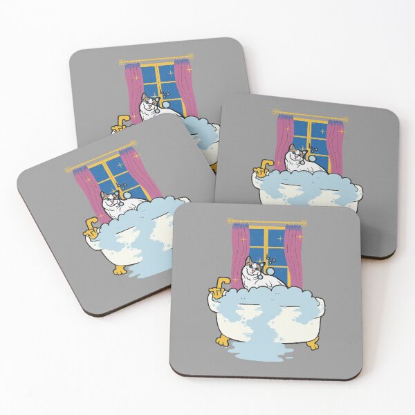 Item preview, Turkish Van Cat in Claw Feet Bathtub designed and sold by Write-to-Rebel.