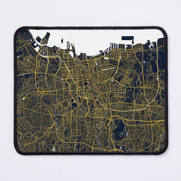 Item preview, Jakarta City Map of Indonesia - Gold Art Deco designed and sold by deMAP.