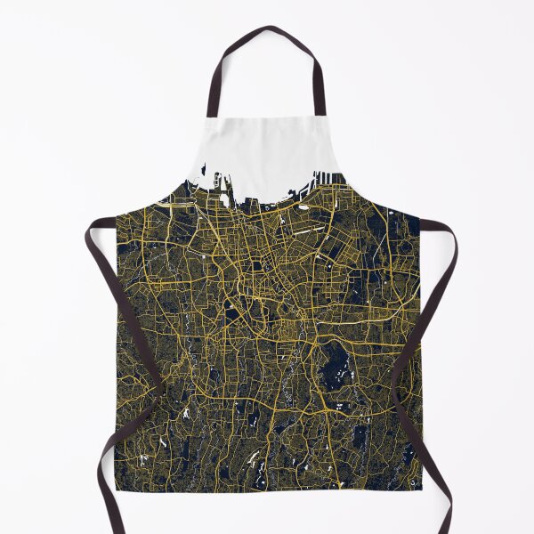 Item preview, Jakarta City Map of Indonesia - Gold Art Deco designed and sold by deMAP.