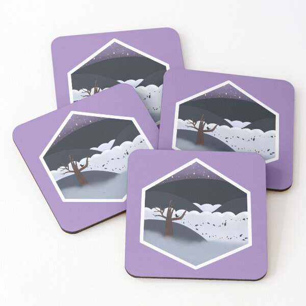 Item preview, Mystic Meadows (purple background) designed and sold by HollyCat.