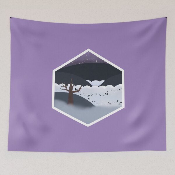 Item preview, Mystic Meadows (purple background) designed and sold by HollyCat.