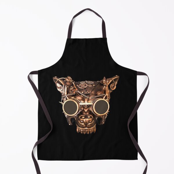 Item preview, Wearing Steampunk Wolf Mask designed and sold by Dressed For  Duty.