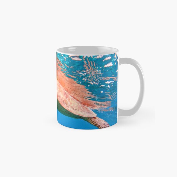 Swim with the turtle. Classic Mug