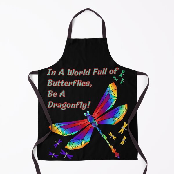 Artikelvorschau, In einer Welt voller Schmetterlinge, sei eine Libelle, Buntes Libellen-Design entworfen und verkauft von Constant Readers.