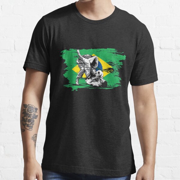 jiu jitsu brazilian flag Essential T-Shirt for Sale by kadocosta