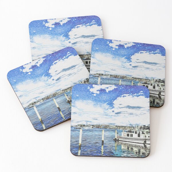 Item preview, Oak Bluffs Harbor designed and sold by Christine Sternfels.