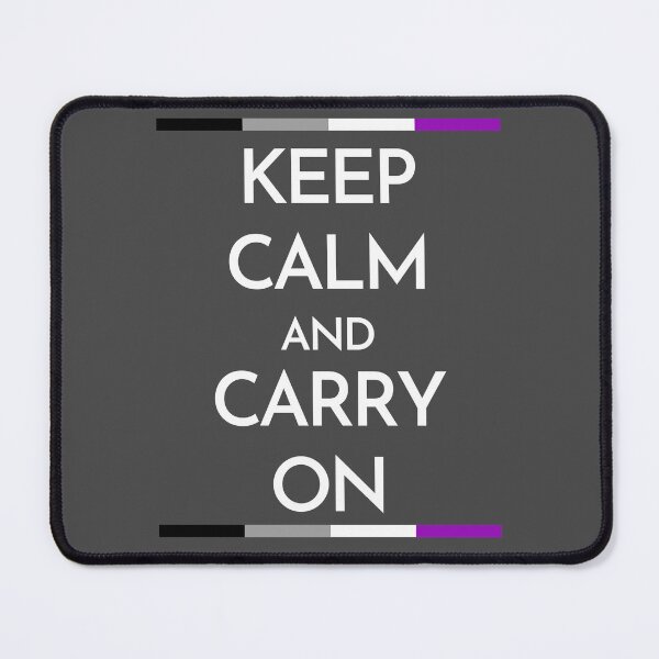 Item preview, Keep Calm and Carry On Ace. Asexual Pride designed and sold by Subtle Pride Shop.