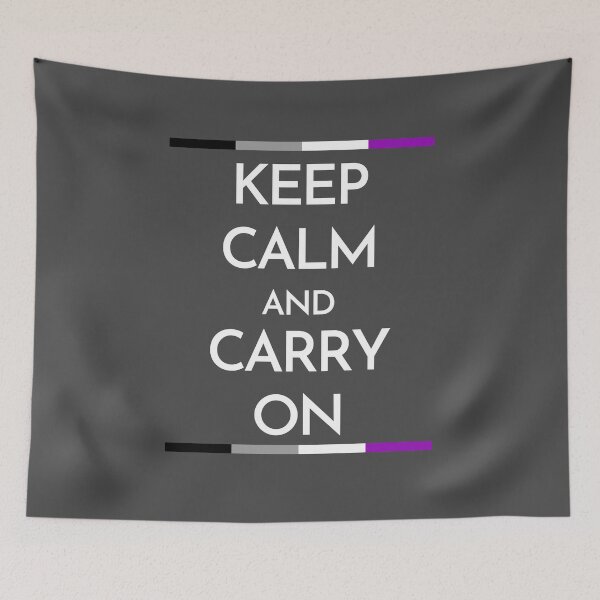 Item preview, Keep Calm and Carry On Ace. Asexual Pride designed and sold by Subtle Pride Shop.