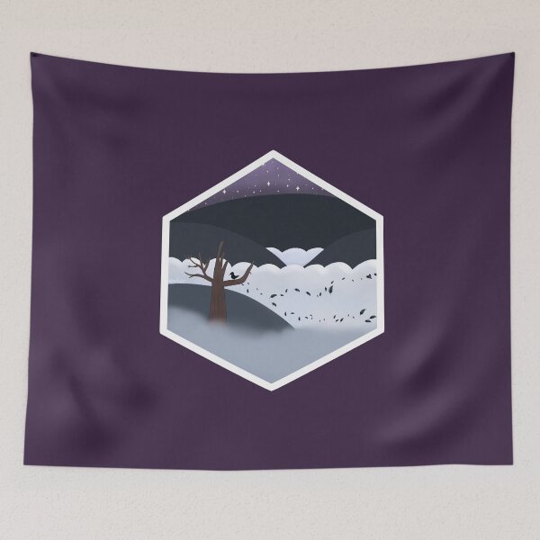 Item preview, Mystic Meadows (dark background) designed and sold by HollyCat.