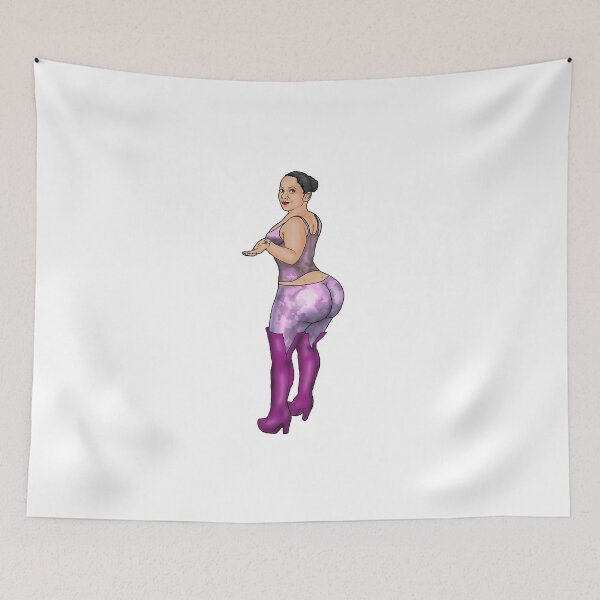 Artikelvorschau, Fetisch-Pin-Up im pinkfarbenen Camouflage Outfit entworfen und verkauft von PinUpsandPulp.