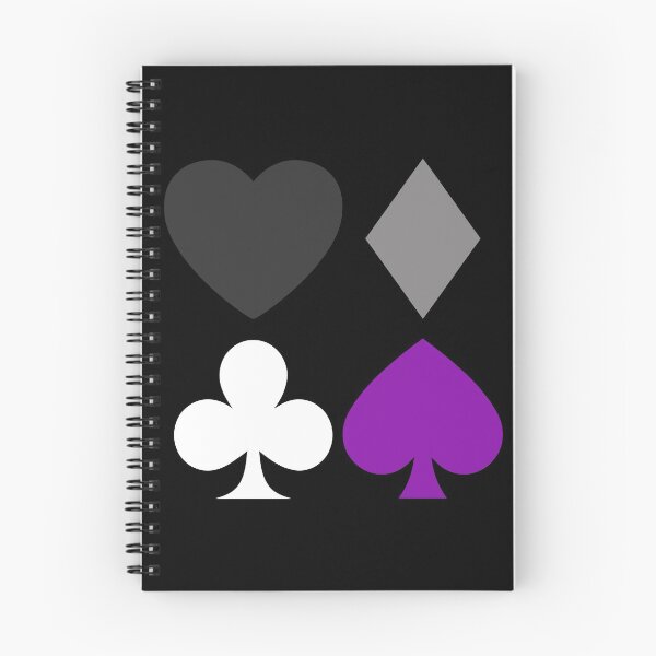 Item preview, Card Suits Square. Asexual Pride designed and sold by Subtle Pride Shop.