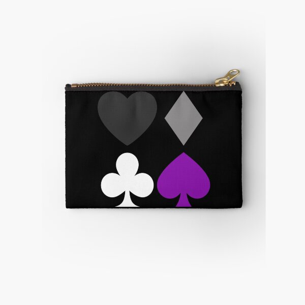 Item preview, Card Suits Square. Asexual Pride designed and sold by Subtle Pride Shop.