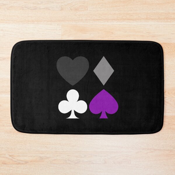 Item preview, Card Suits Square. Asexual Pride designed and sold by Subtle Pride Shop.
