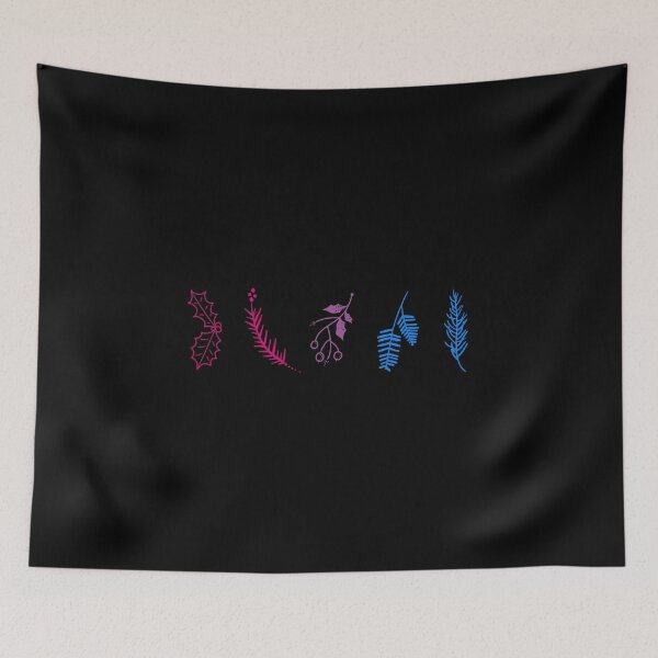 Item preview, Winter Plants Bi Flag Colors. Bisexual Pride designed and sold by Subtle Pride Shop.