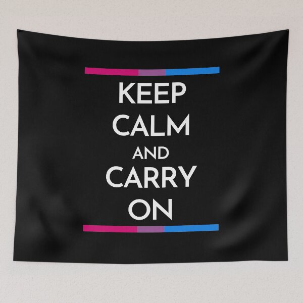 Item preview, Keep Calm and Carry On Bi. Bisexual Pride designed and sold by Subtle Pride Shop.