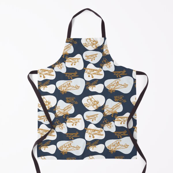 Item preview, Biplanes & Clouds - Gold designed and sold by PlaneNsimple.