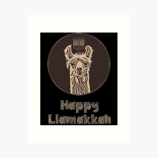 Item preview, Funny Hanukkah, happy Hanukkah, happy Llamakkah, happy Chanukah, funny Chanukah  designed and sold by The Snarky  Psychologist.
