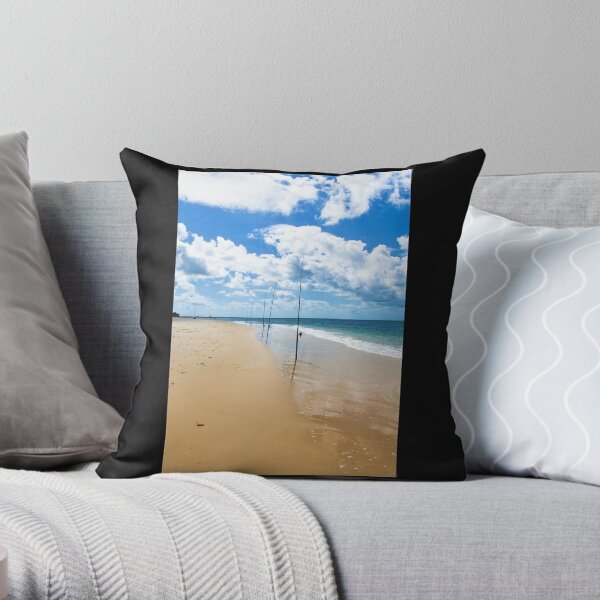 Gone fishing Throw Pillow
