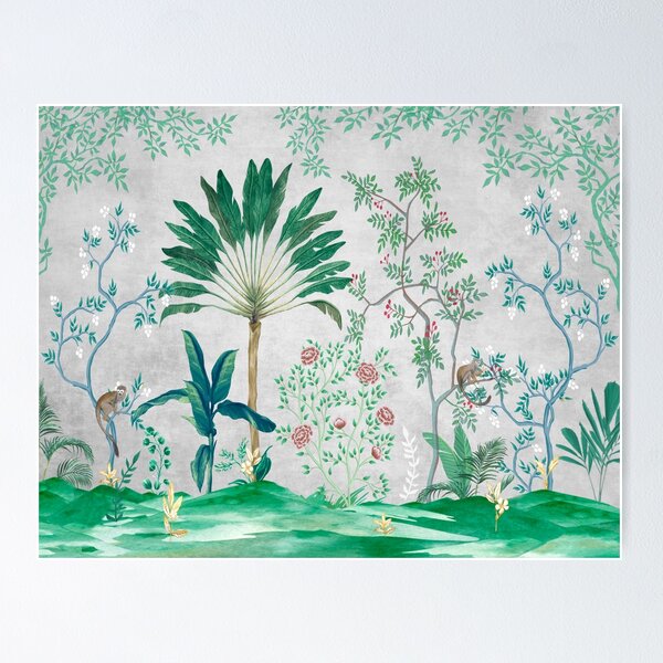 Item preview, Chinoiserie Luxe in Silver tone designed and sold by Yunihadi.
